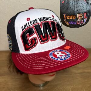 Zephyr Med-Lrg College World Series 2017 Championship 8 Teams Fitted Cap CWS NEW